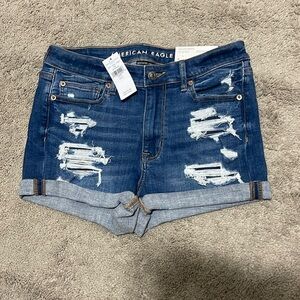 NWT American Eagle High V-Rose Shortie Shorts